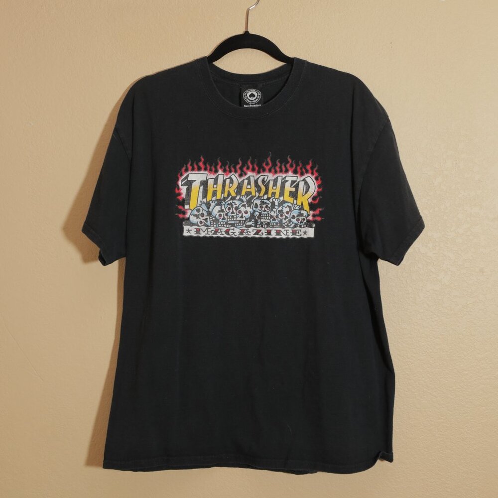 *SOLD* Thrasher Bert Krak Skulls Logo Tee (XL)